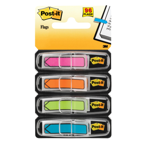 3M POST-IT INDEX MINI SET FRECCIA SEGNAPAGINA 12MMx43.6MM COLORI ASSORTITI CONF. 96 Pz.